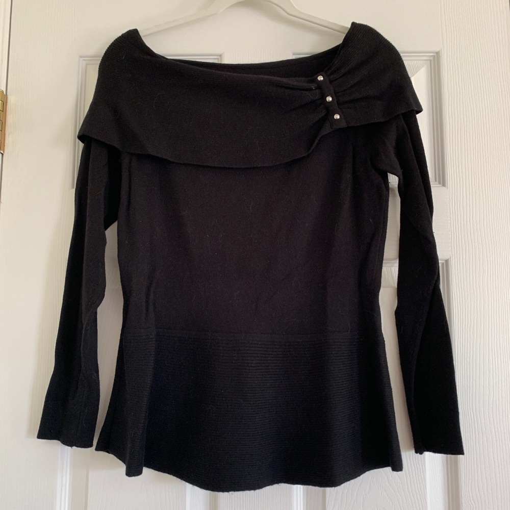 WHBM BLACK SWEATER